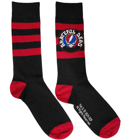 Grateful Dead Steal Your Face Logo [Socks] Black