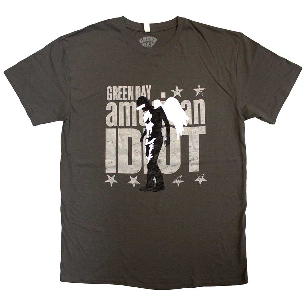Green Day Am Idiot Angel [T-Shirt] Grey