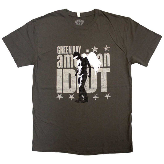 Green Day Am Idiot Angel [T-Shirt] Grey
