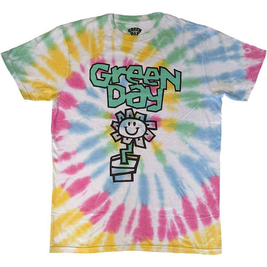 Green Day Flower Pot [T-Shirt] White