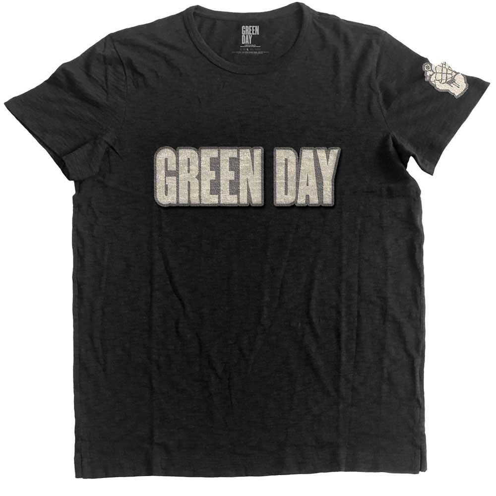 Green Day Logo & Grenade [T-Shirt] Black
