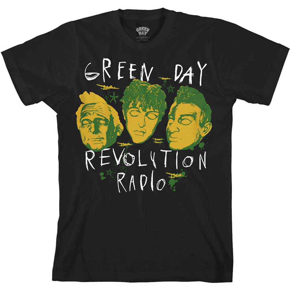 Green Day Scribble Mask [T-Shirt] - Rock Band Apparel