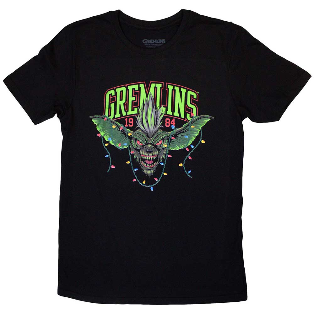Gremlins Stripe 1984 Xmas Lights [T-Shirt] Black