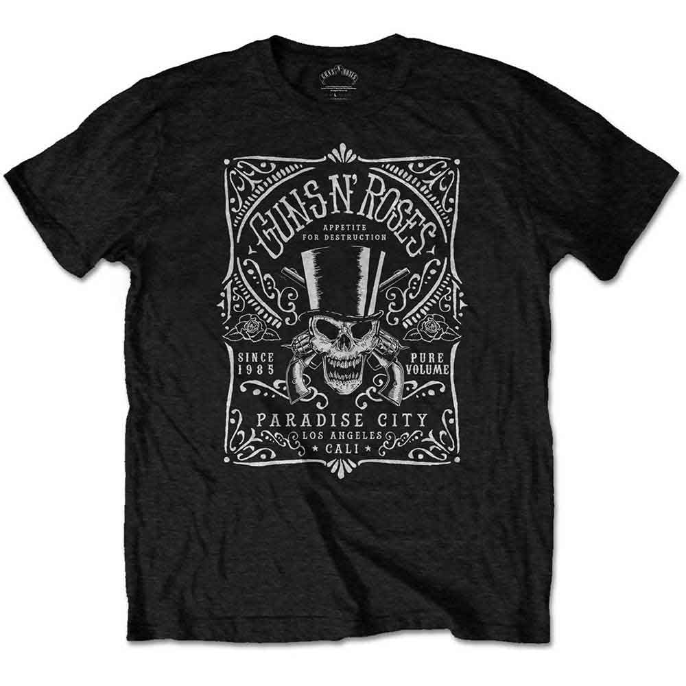 Guns N' Roses Bourbon Label [T-Shirt] - Rock Band Apparel