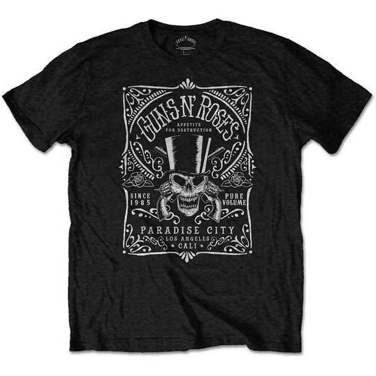 Guns N' Roses Bourbon Label [T-Shirt] - Rock Band Apparel