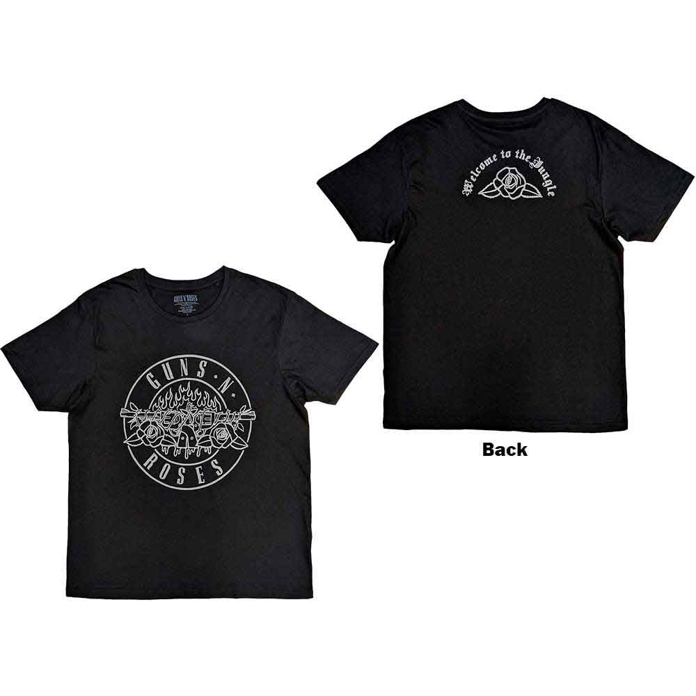 Guns N' Roses Classic Bullet Mono [T-Shirt] - Rock Band Apparel