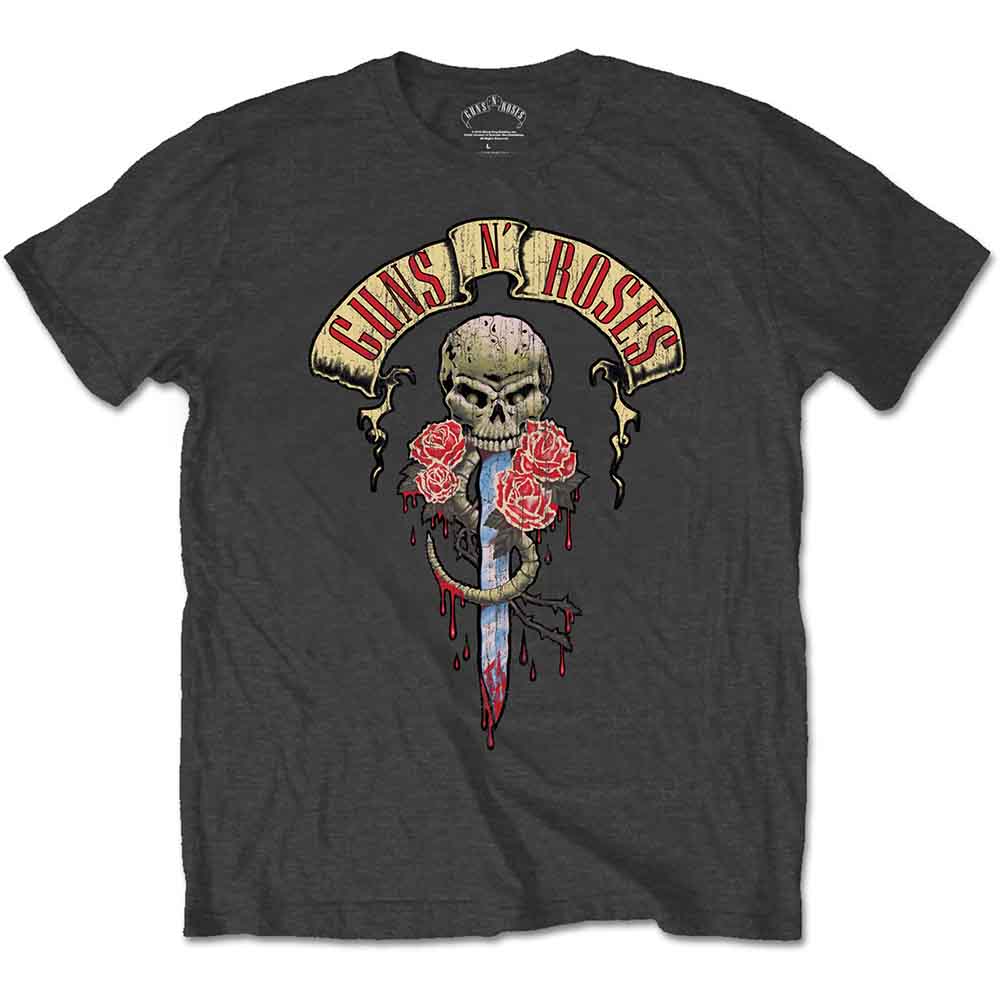 Guns N' Roses Dripping Dagger [T-Shirt] - Rock Band Apparel