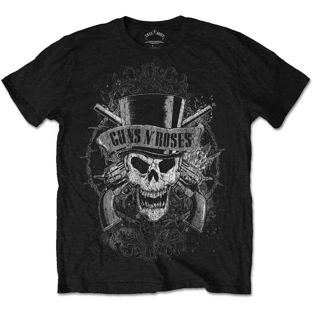 Guns N' Roses Faded Skull [T-Shirt] - Rock Band Apparel