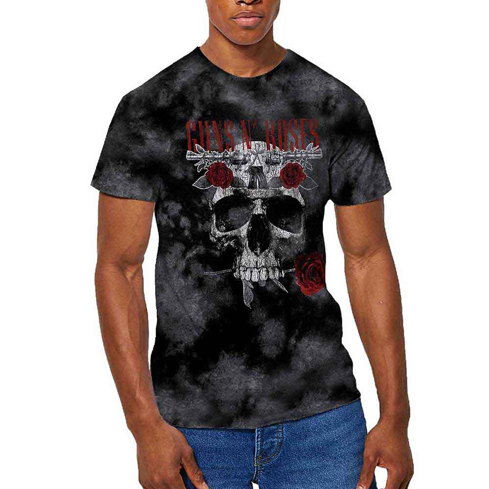 Guns N' Roses Flower Skull [T-Shirt] - Rock Band Apparel
