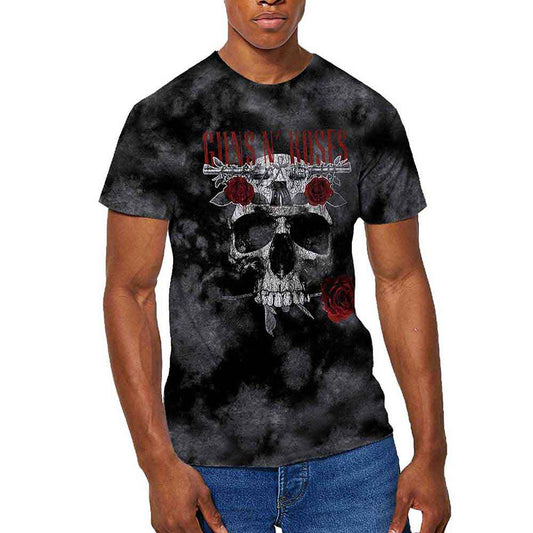 Guns N' Roses Flower Skull [T-Shirt] Grey
