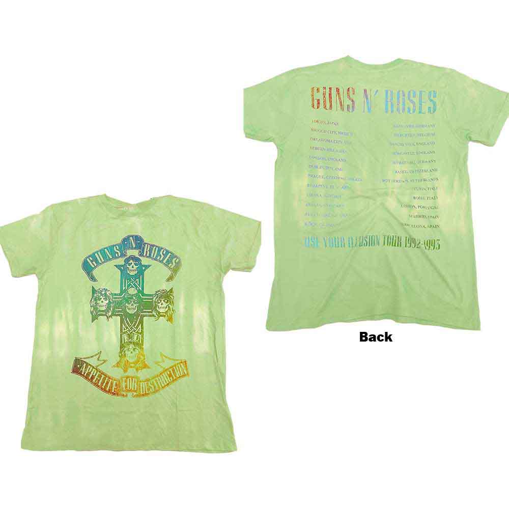 Guns N' Roses Gradient Use Your Illusion Tour [T-Shirt] - Rock Band Apparel