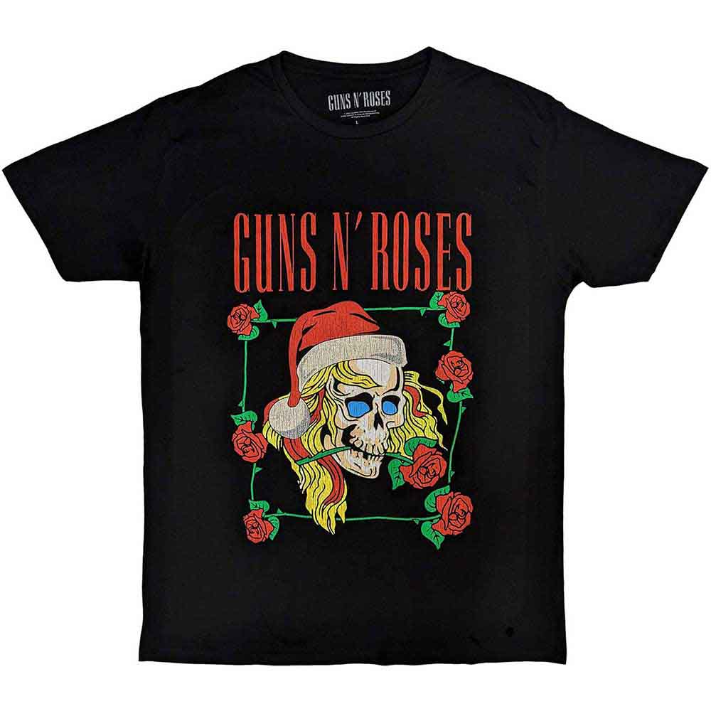 Guns N' Roses Holiday Skull [T-Shirt] - Rock Band Apparel
