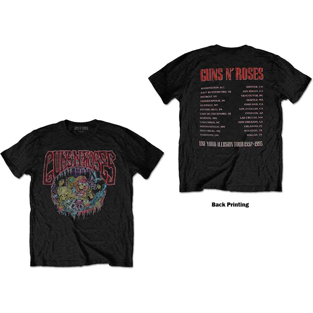 Guns N' Roses Illusion Tour [T-Shirt] - Rock Band Apparel