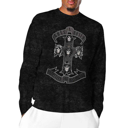 Guns N' Roses Monochrome Cross [T-Shirt] - Rock Band Apparel