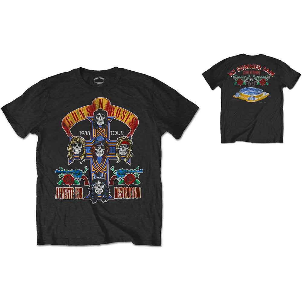Guns N' Roses NJ Summer Jam 1988 [T-Shirt] - Rock Band Apparel