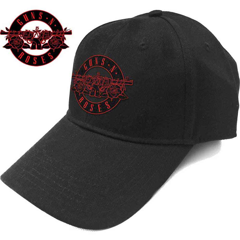 Guns N' Roses Red Circle Logo [Hat] - Rock Band Apparel