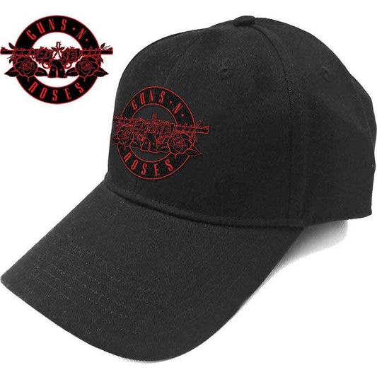 Guns N' Roses Red Circle Logo [Hat] - Rock Band Apparel