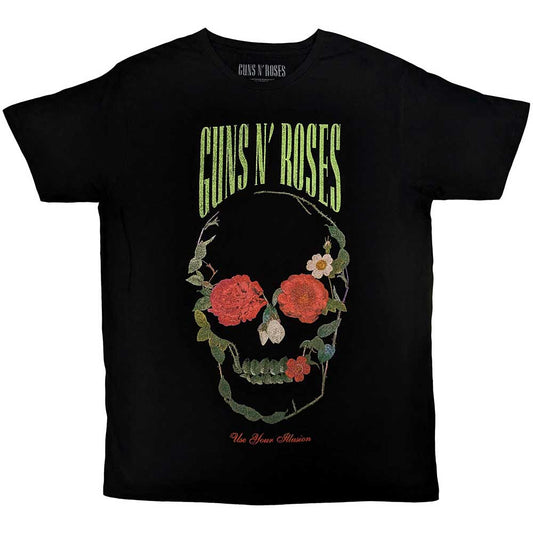 Guns N' Roses Rose Skull [T-Shirt] Black