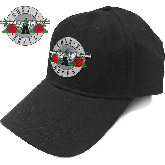 Guns N' Roses Silver Circle Logo [Hat] Black