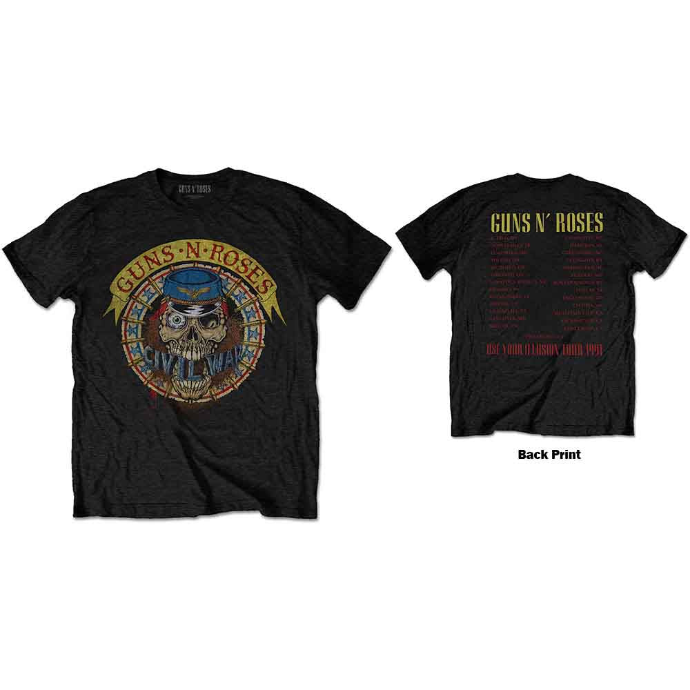 Guns N' Roses Skull Circle [T-Shirt] - Rock Band Apparel