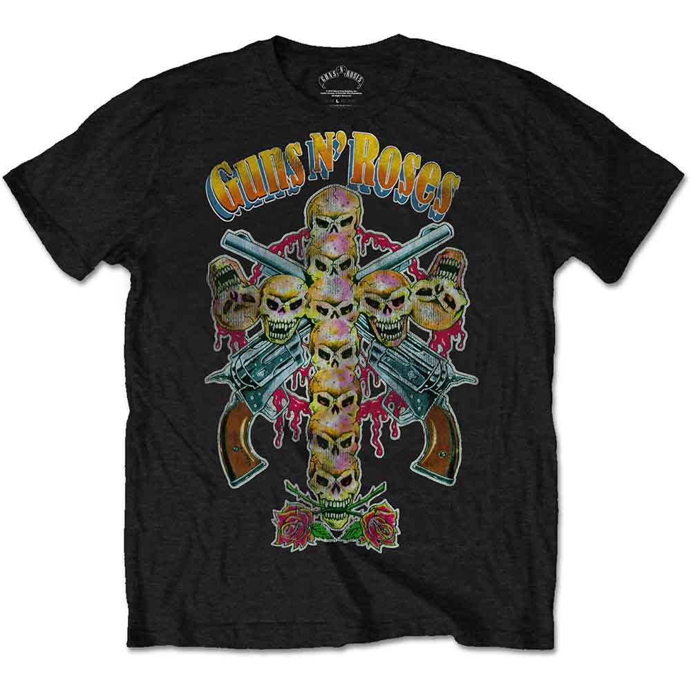 Guns N' Roses Skull Cross 80s [T-Shirt] - Rock Band Apparel