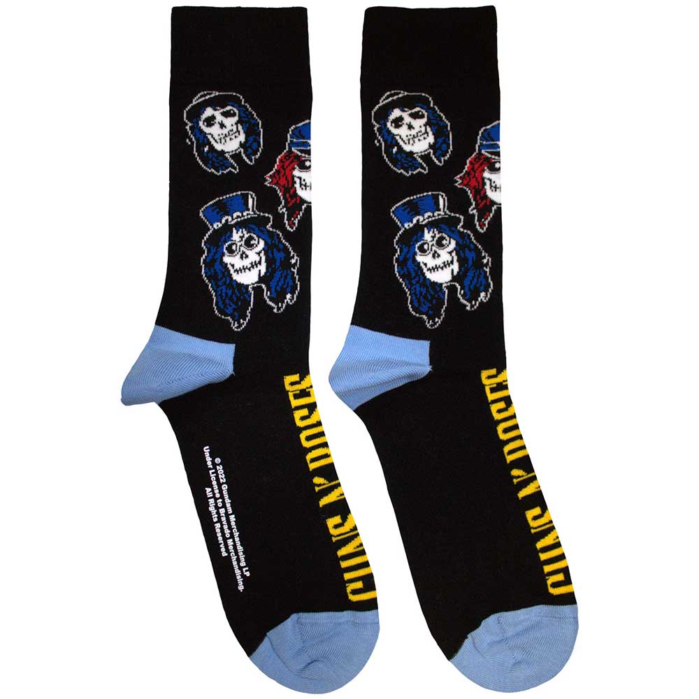 Guns N' Roses Skulls Band [Socks] Black