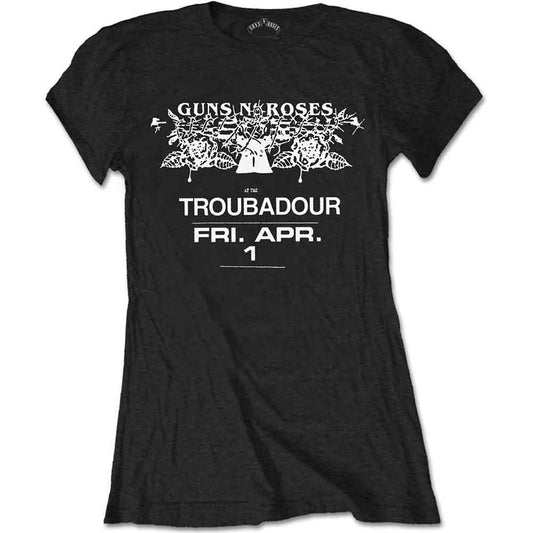 Guns N' Roses Troubadour Flyer [T-Shirt] - Rock Band Apparel