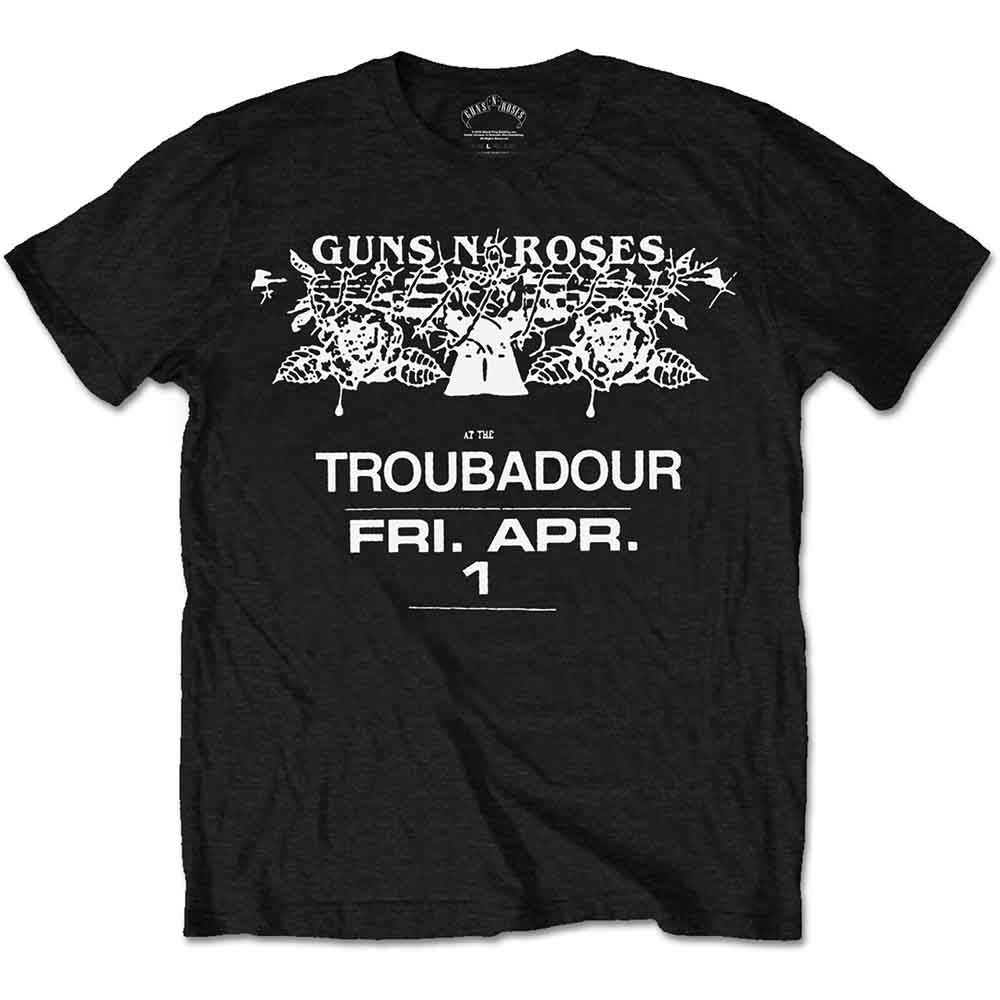 Guns N' Roses Troubadour Flyer [T-Shirt] - Rock Band Apparel