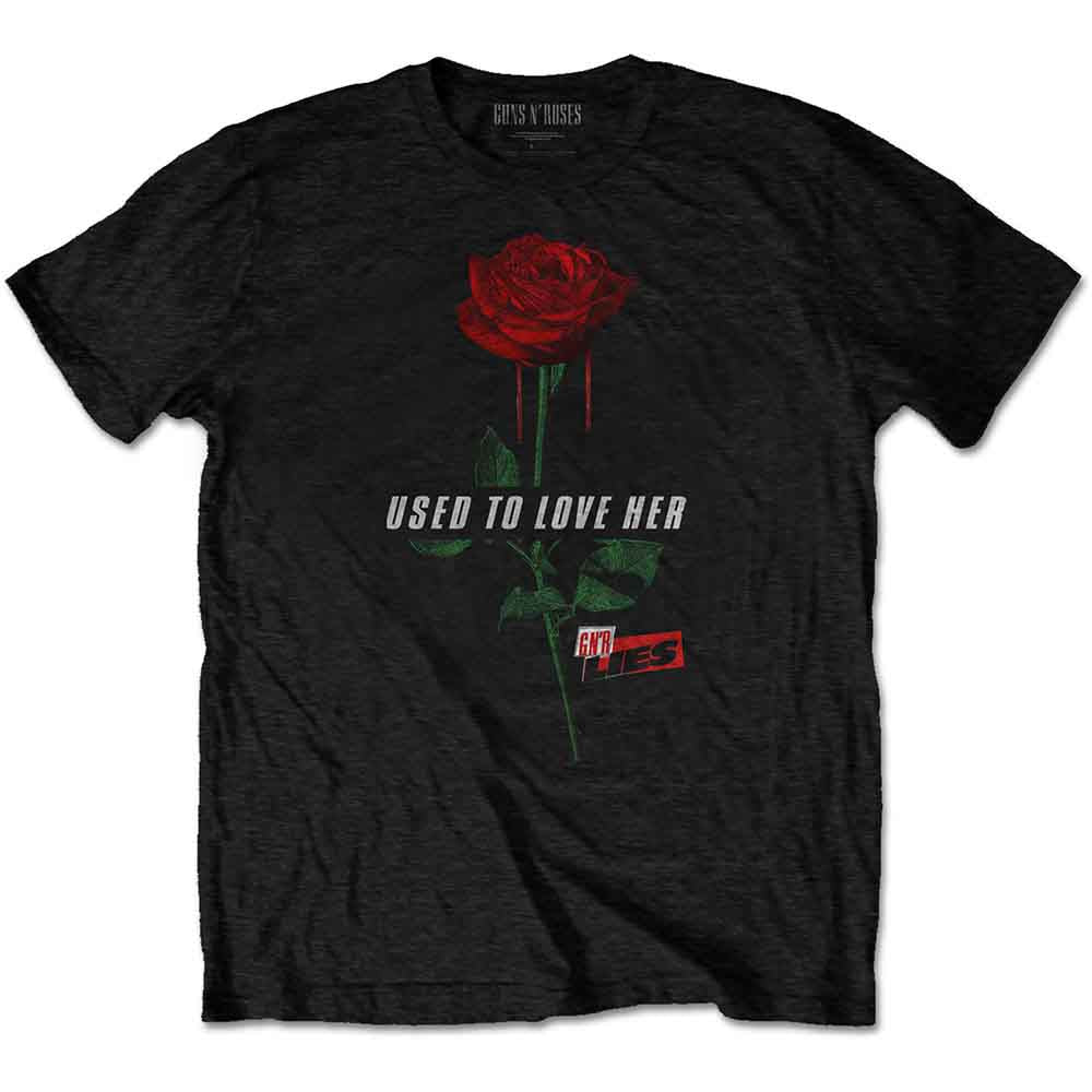 Guns N' Roses Used to Love Her Rose [T-Shirt] Black