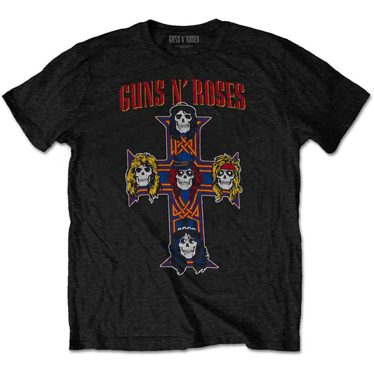 Guns N' Roses Vintage Cross [T-Shirt] - Rock Band Apparel