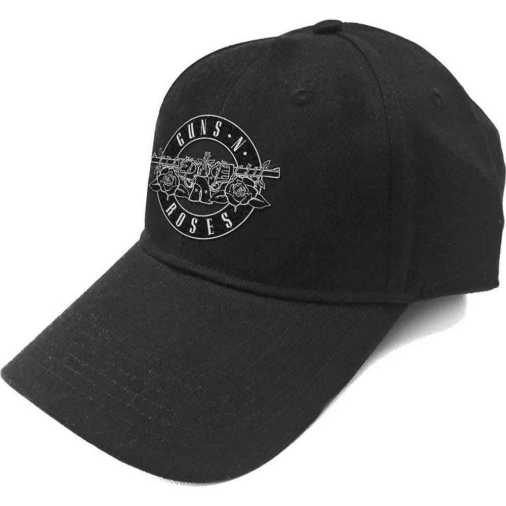 Guns N' Roses White Circle Logo [Hat] Black