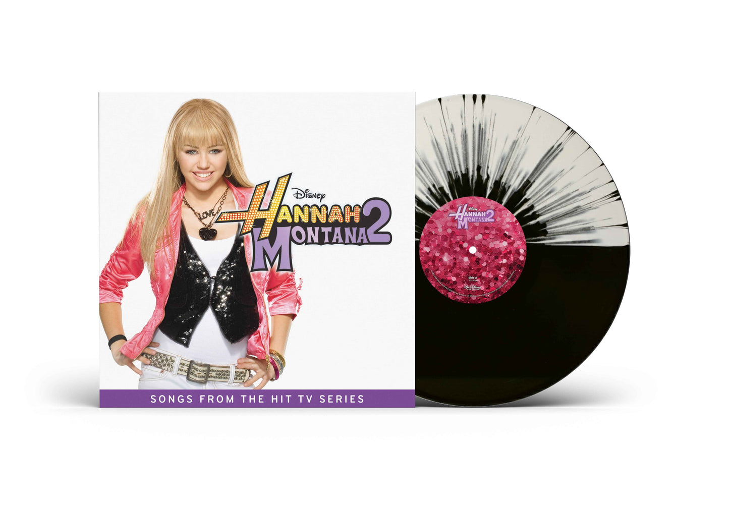 Hannah Montana 2 (Original Soundtrack) [Split Black/White Splatter Vinyl] [Vinyl]