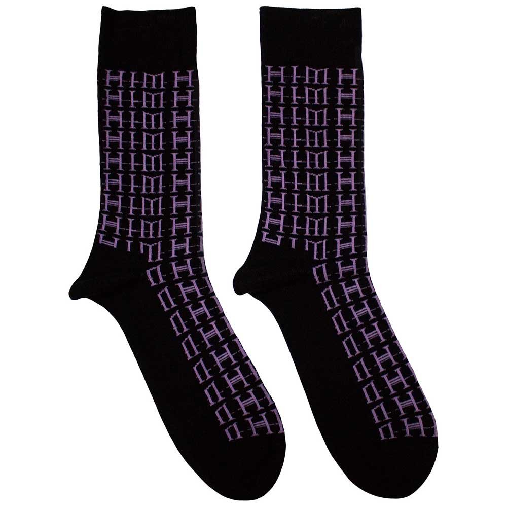 Him Logo Repeat [Socks] Black