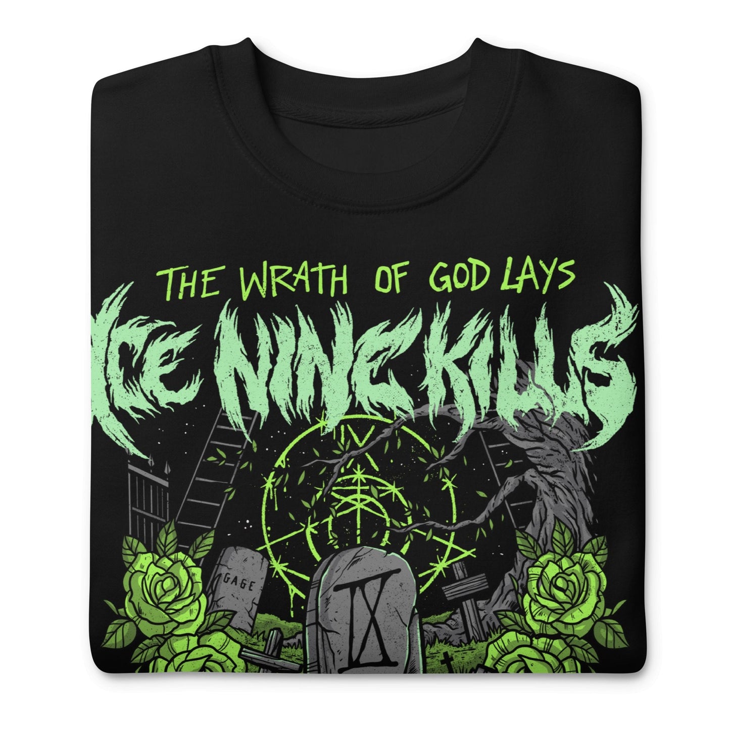 Ice Nine Kills - Green Wrath Jumbo Print Sweatshirt
