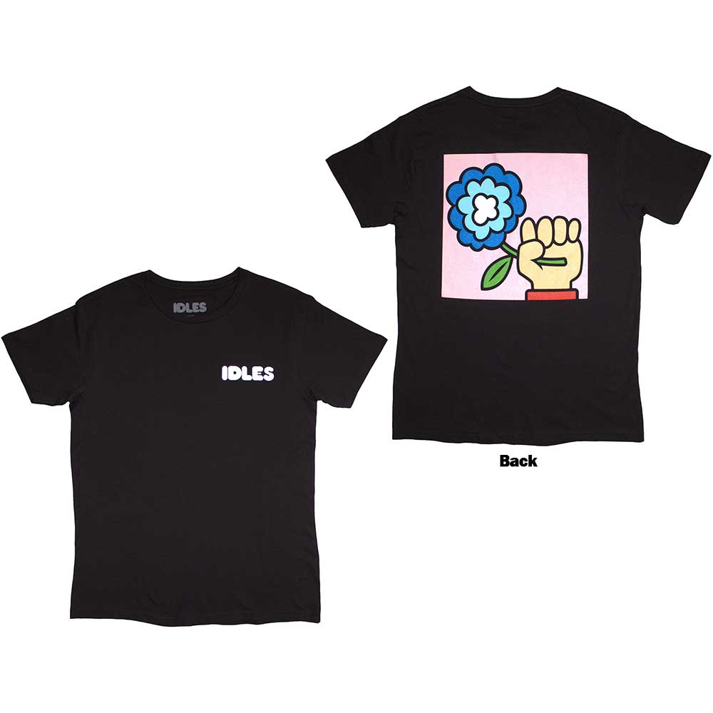 IDLES Cartoon Flower [T-Shirt] Black