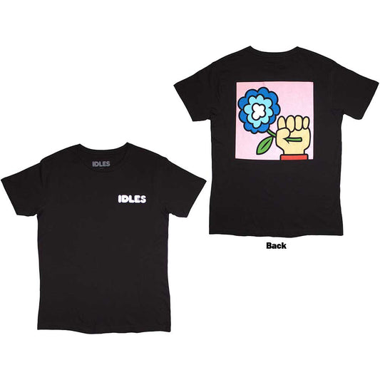 IDLES Cartoon Flower [T-Shirt] Black