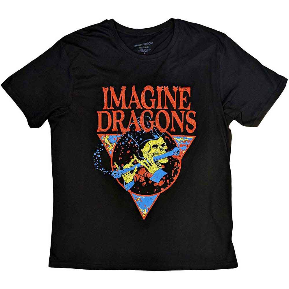 Imagine Dragons Skeleton Flute [T-Shirt] - Rock Band Apparel
