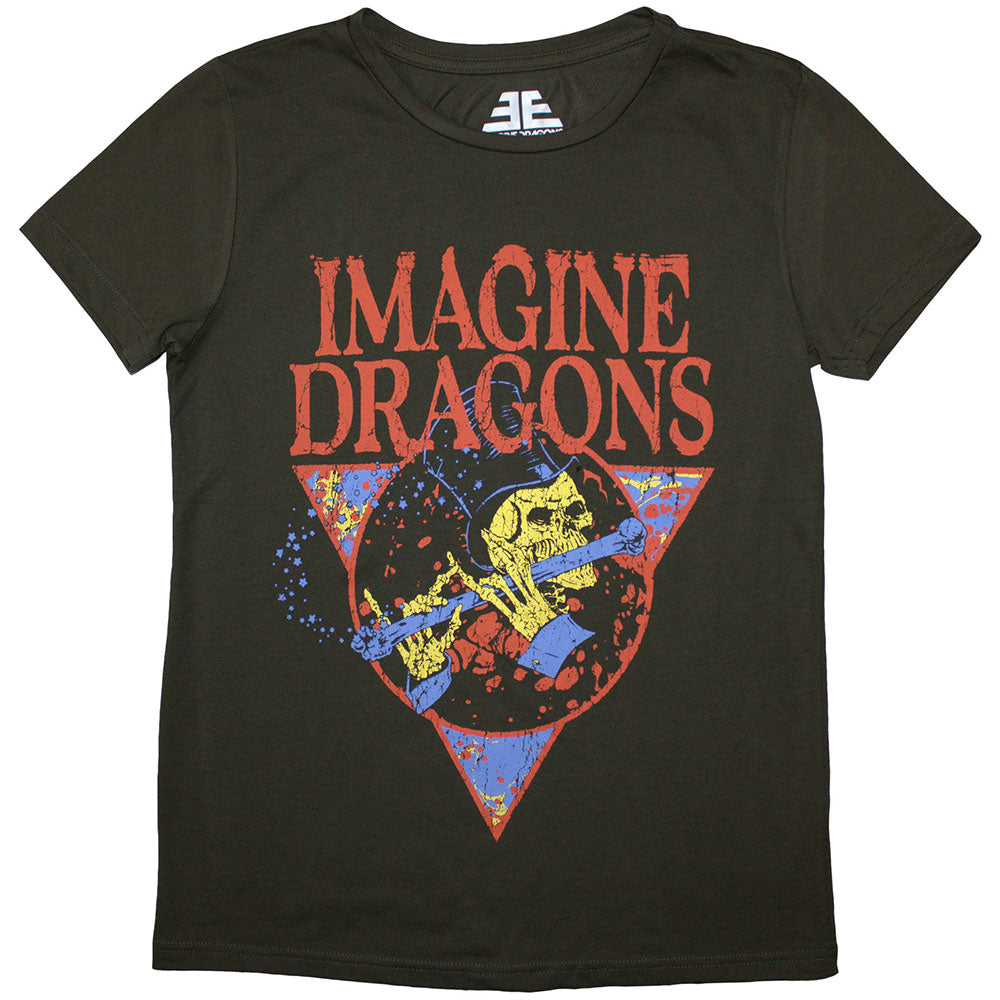 Imagine Dragons Skeleton Flute [T-Shirt] Green