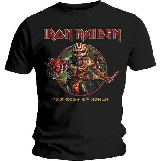 Iron Maiden Book of Souls Eddie Circle [T-Shirt] Black