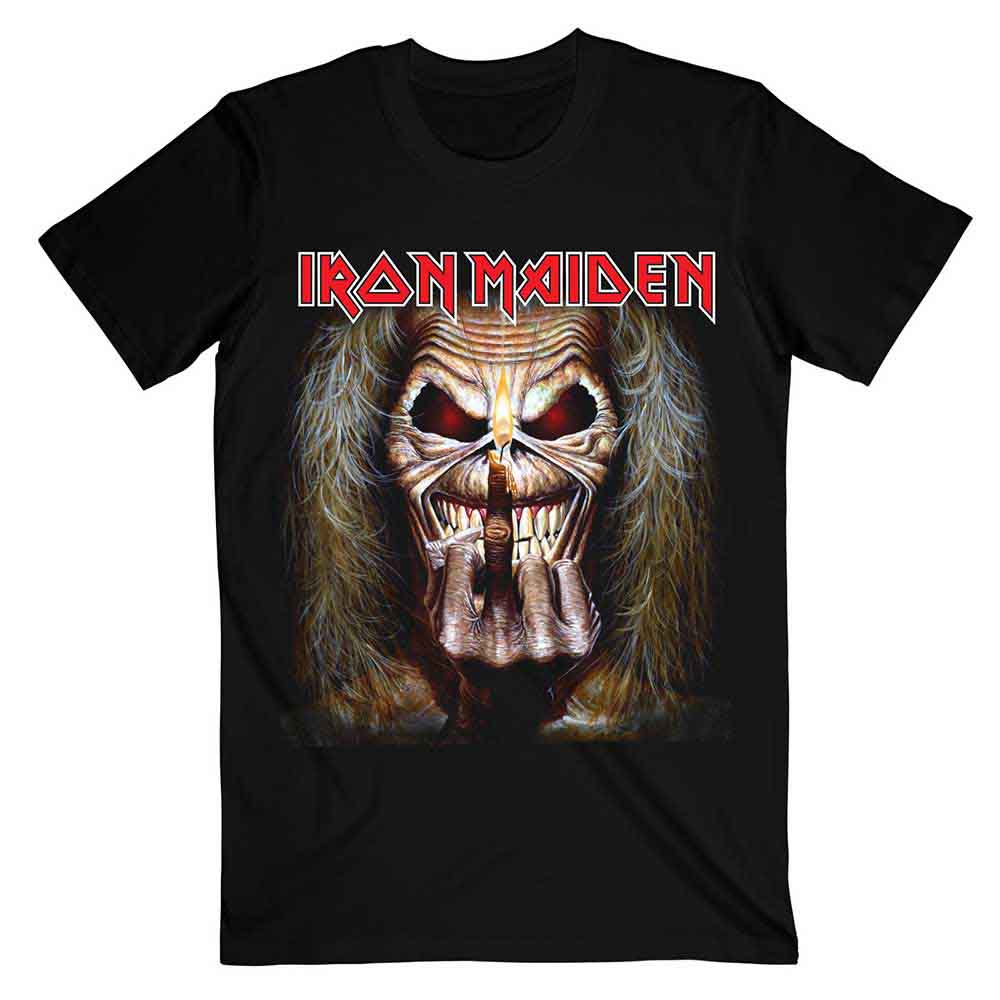 Iron Maiden Eddie Candle Finger [T-Shirt] - Rock Band Apparel