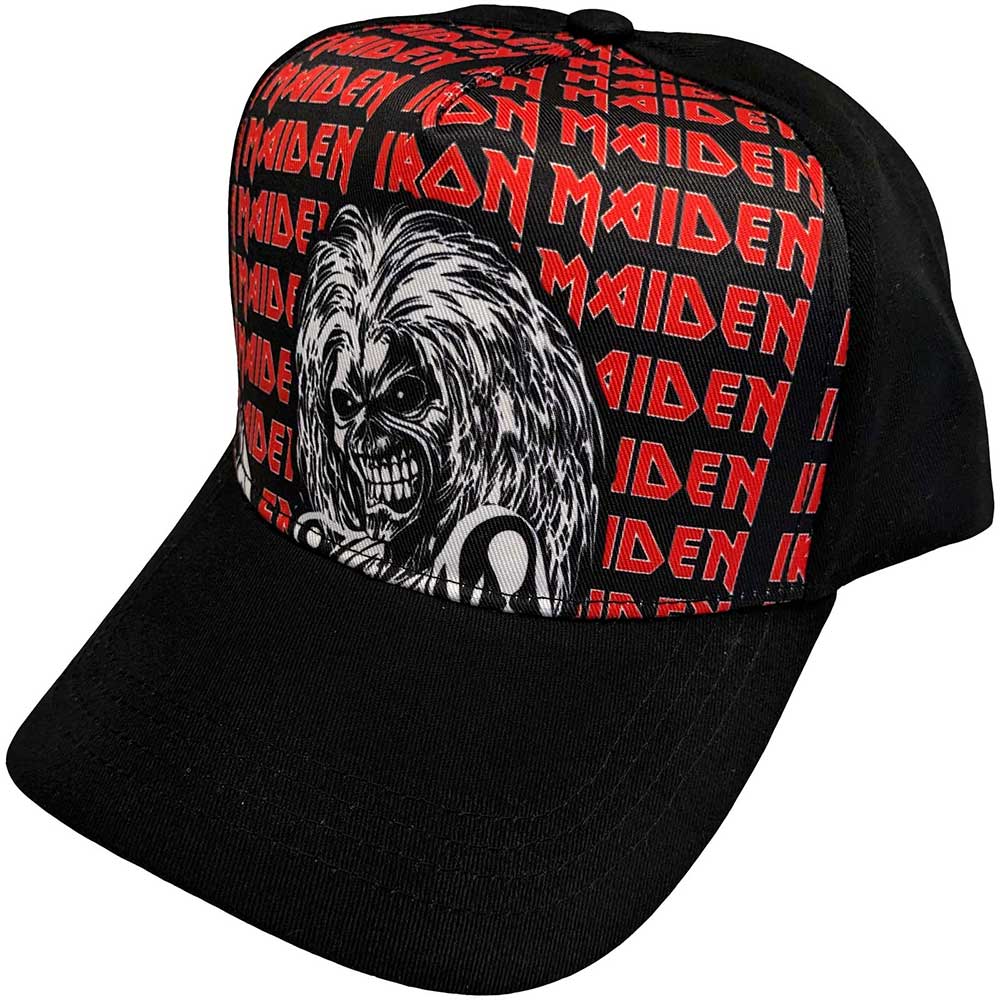 Iron Maiden Eddie Logo Repeat [Hat] Black