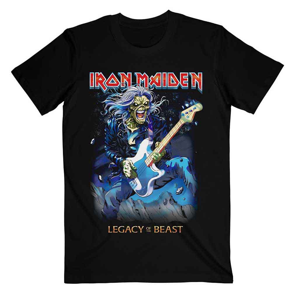 Iron Maiden Eddie on Bass [T-Shirt] - Rock Band Apparel