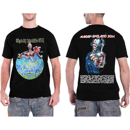 Iron Maiden England 2014 Tour [T-Shirt] Black