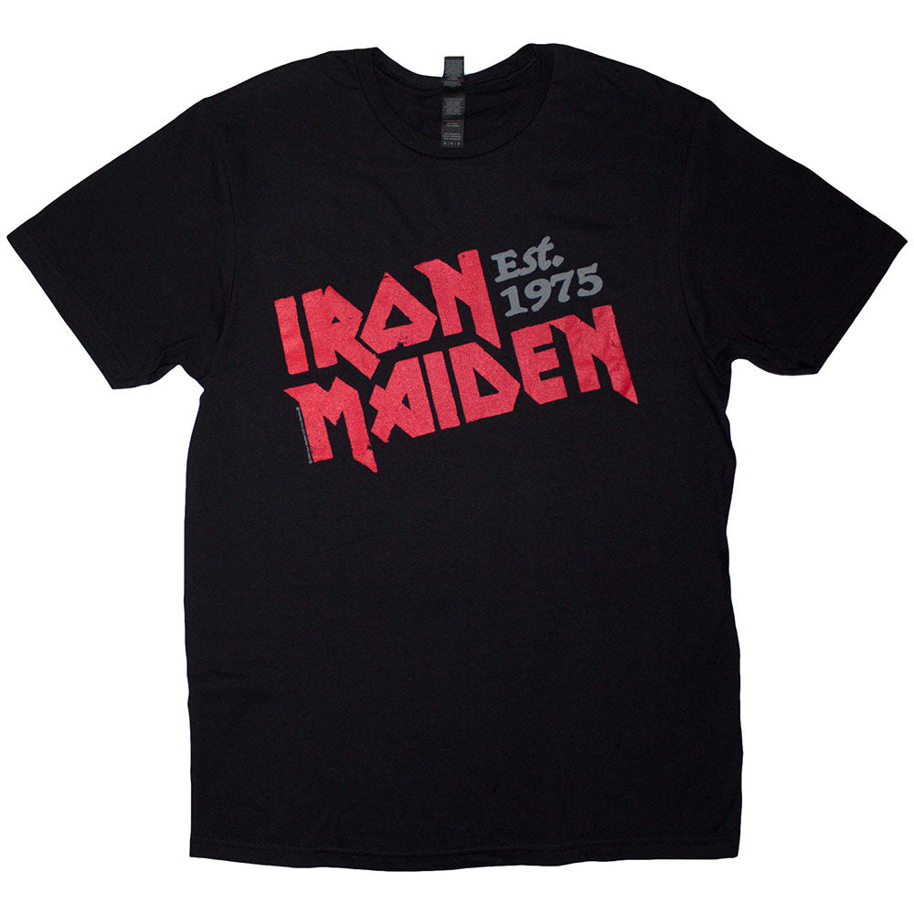 Iron Maiden Est. 1975 Slanted Logo [] Black