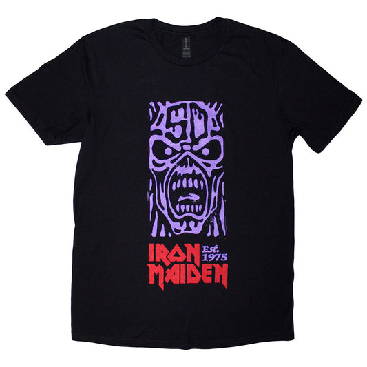 Iron Maiden Est. 1975 Stamp Logo Purple [] Black