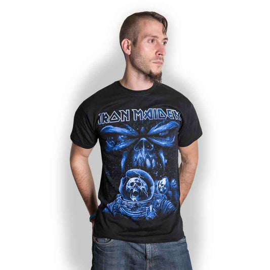 Iron Maiden Final Frontier Blue Album Spaceman [T-Shirt] - Rock Band Apparel