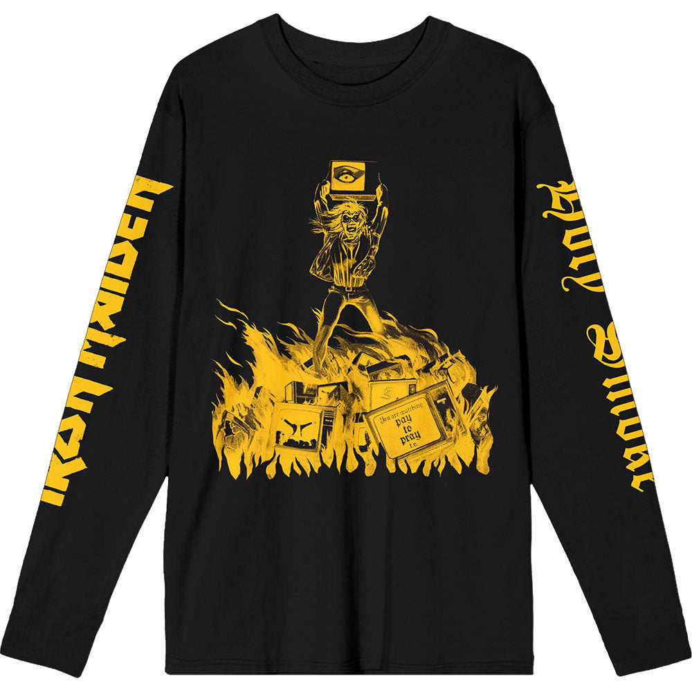 Iron Maiden Holy Smoke Isolated Yellow [] Black