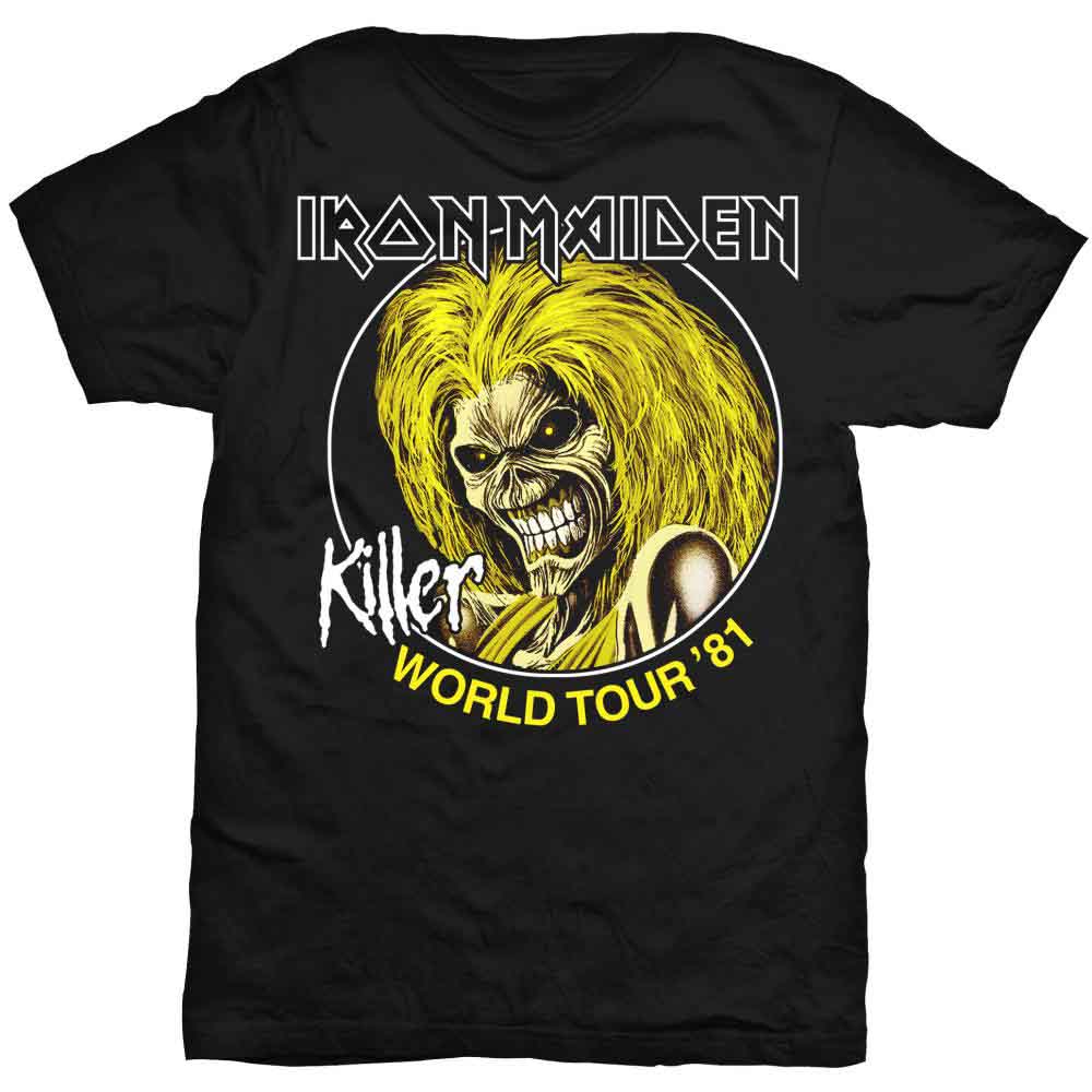 Iron Maiden Killer World Tour 81 [T-Shirt] Black