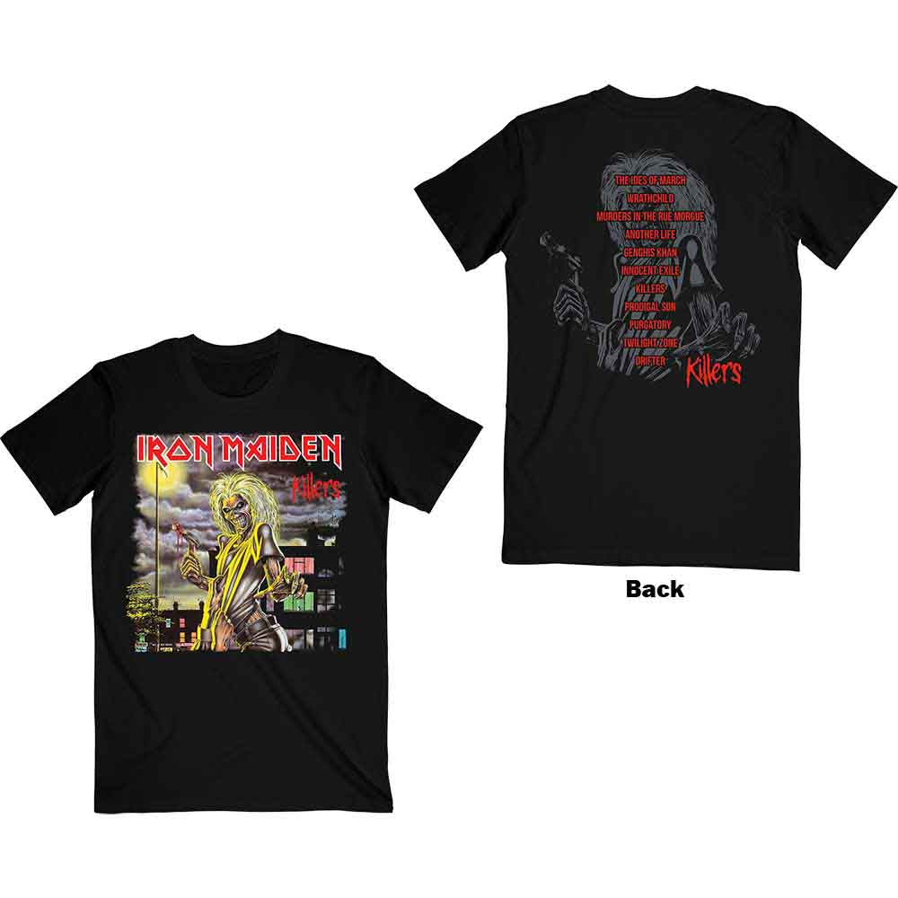Iron Maiden Killers V.2. Album Track list [T-Shirt] - Rock Band Apparel