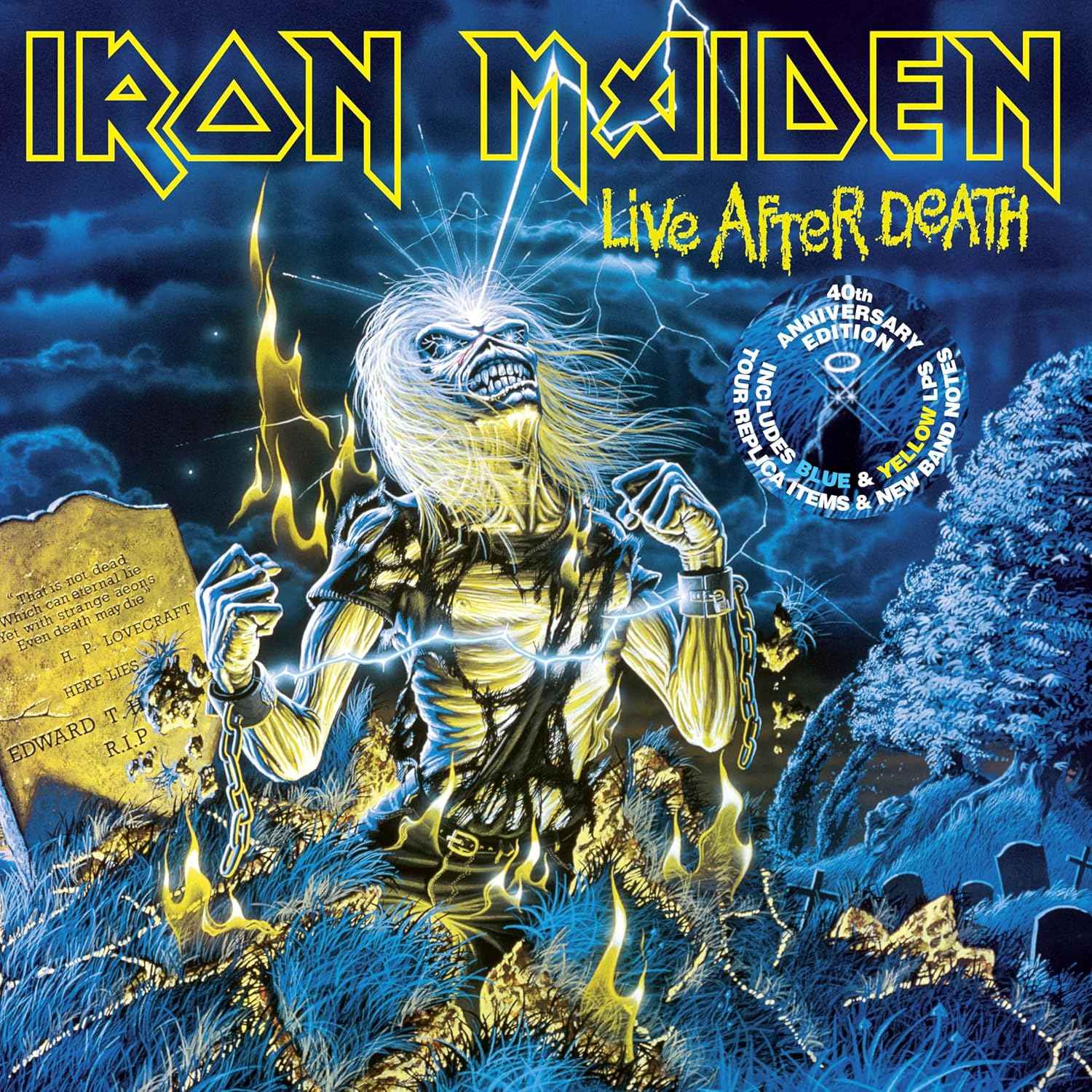 Live After Death: 40th Anniversary Edition (Limited Collector's Edition, Blue & Yellow Colored Vinyl) (2 Lp's) [Vinyl]